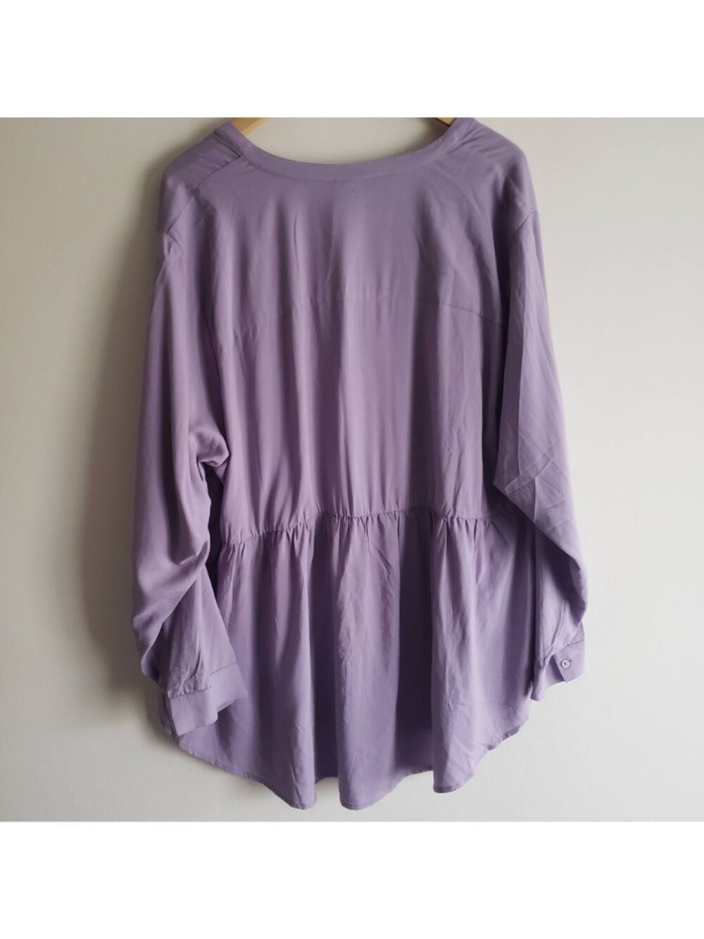 Torrid Emma Babydoll Tunic 3X NEW Lavender Relaxed Fit Flowy Blouse 3XL nwt - Picture 7 of 9